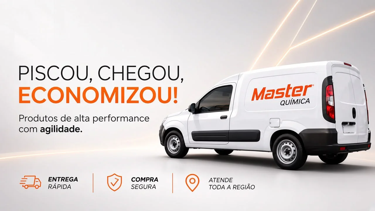 Piscou, chegou, economizou! Van de entrega Master Química
